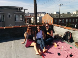 On the roof in San Francicso